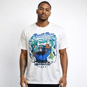 Death Row‎ Records (Y2K) Snoop Dog(g) Tshirt (XL) white tshirt